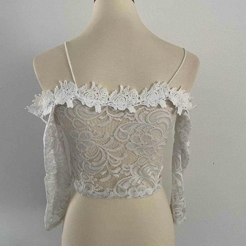 Papermoon Ivory Lace Top Size Medium - Picture 4 of 9